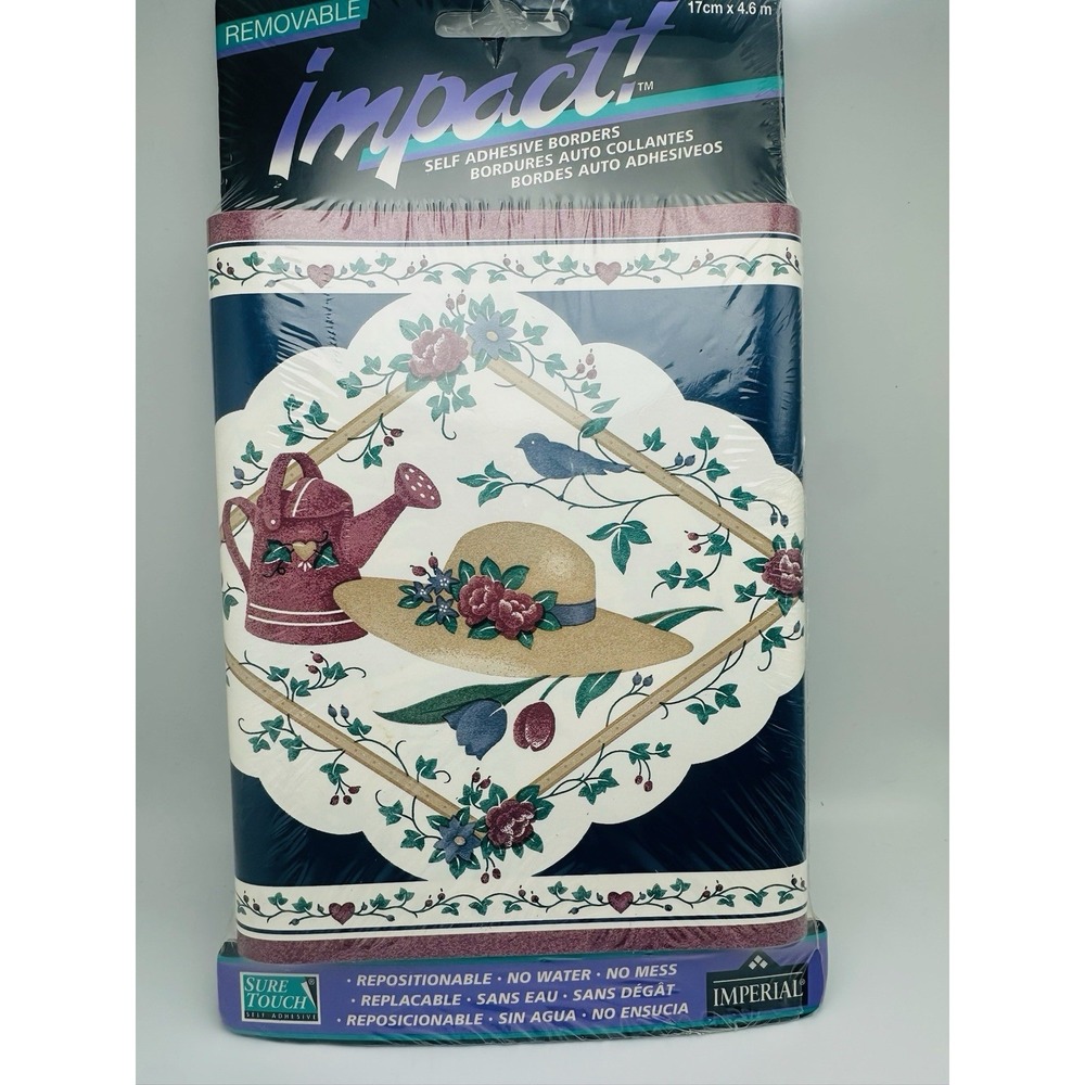 Imperial Self Adhesive Wallpaper Border Floral Oasis  Kitchen Bedroom